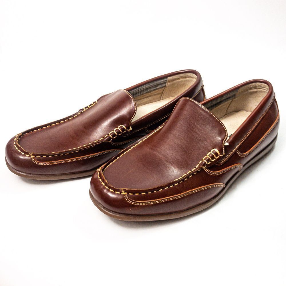 Nunn Bush Cale Driving Loafers Cognac Sz 8.5M